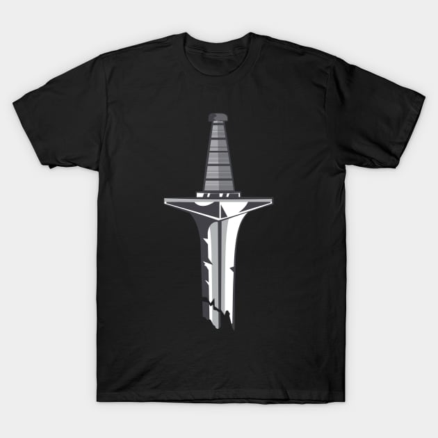 Battle Sword T-Shirt by Cooldruck